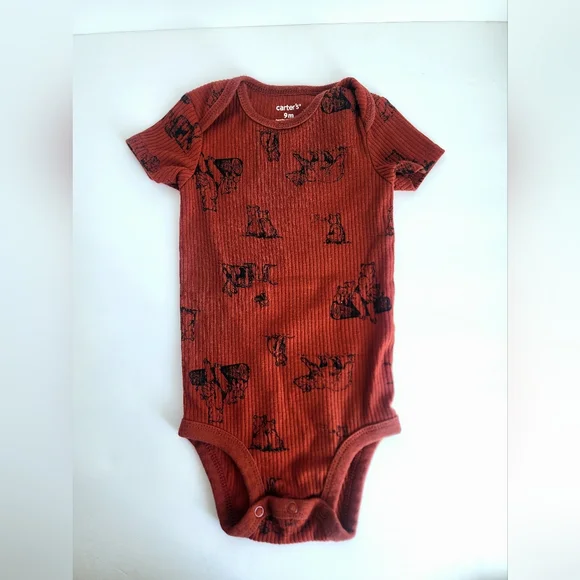 Carters 9m outfit / set. Ribbed bear print gender neutral - Picture 2 of 5